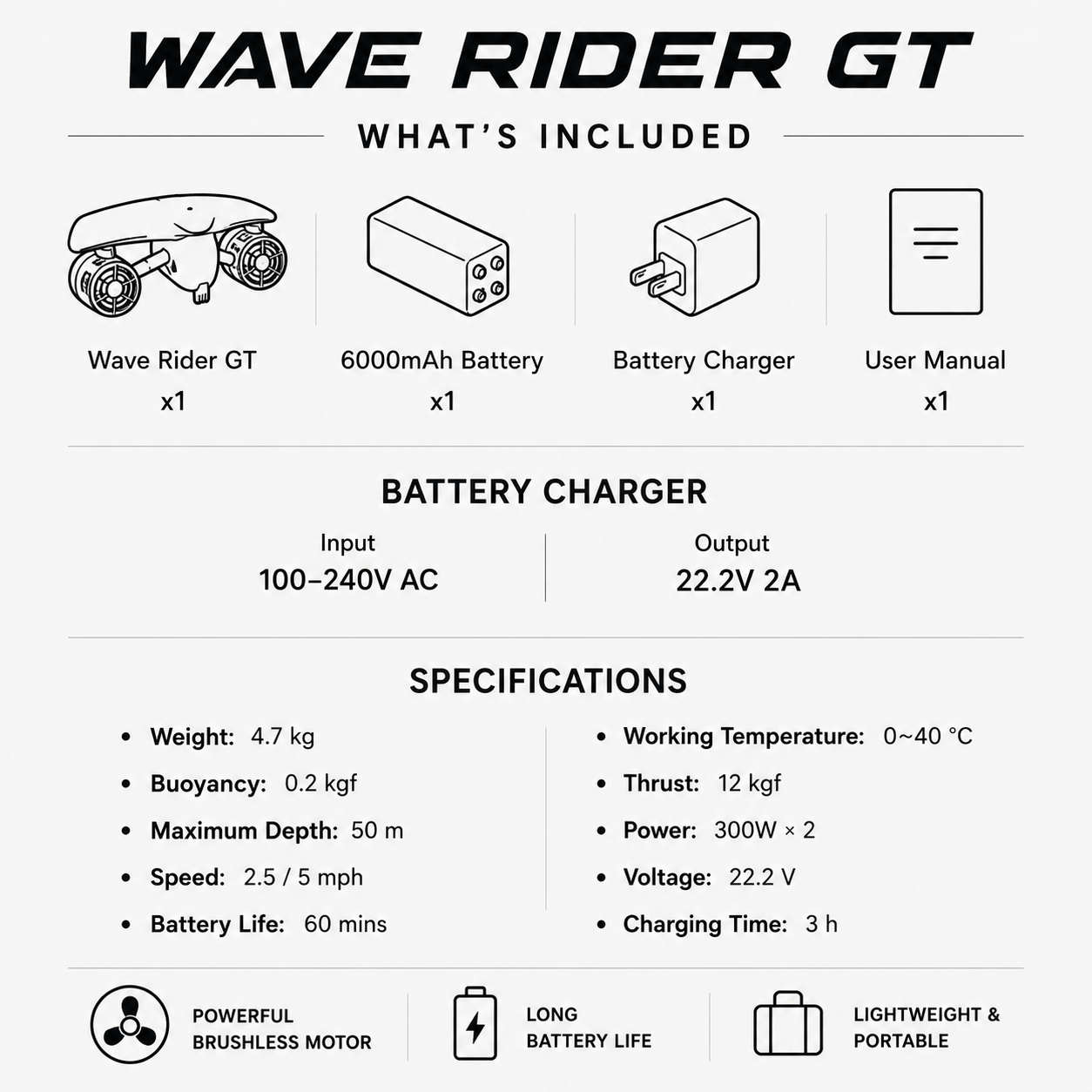 Wave Rider GT™ Water Scooter